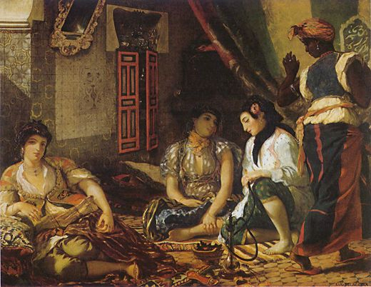 'Women of Algiers In Their Apartment'. Eugene Delacroix 1834 Pic Of Women Of Algiers